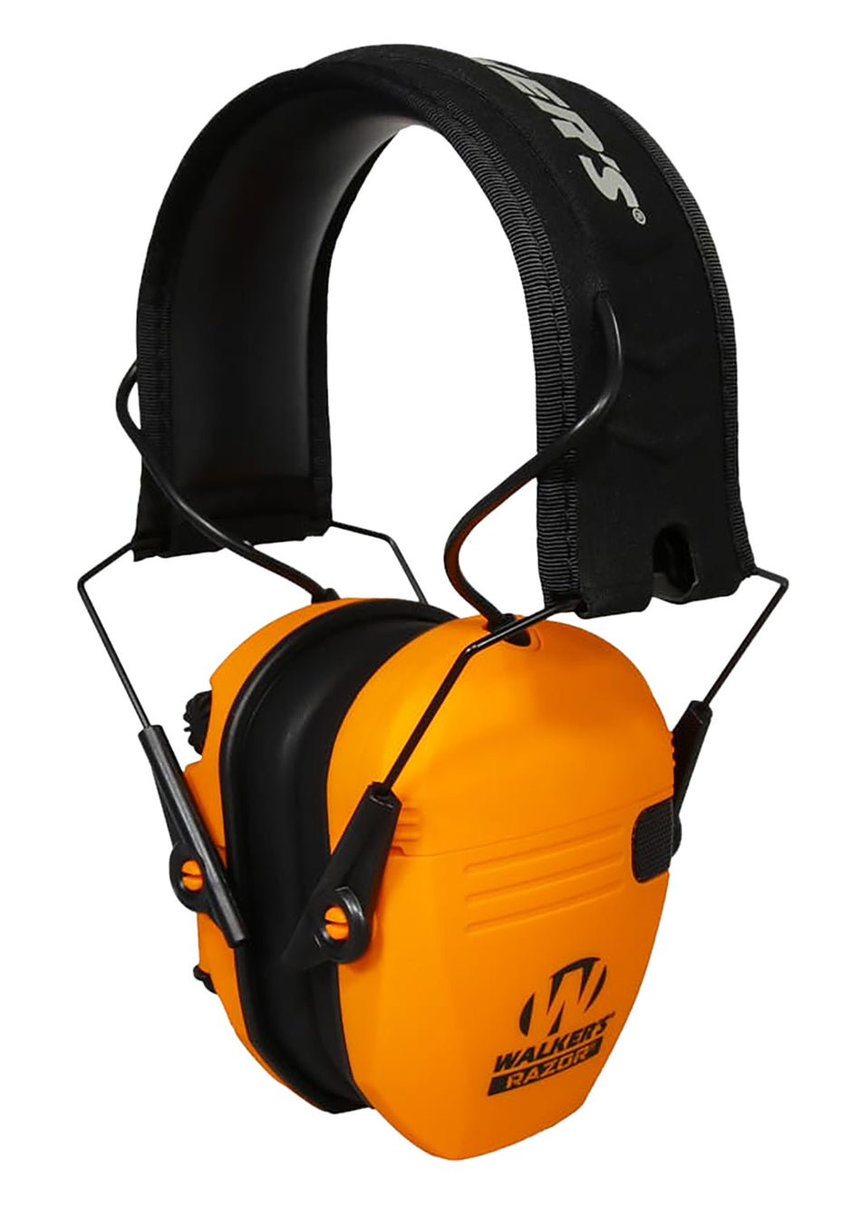Walker's 23 dB Razor Slim Electronic Hearing Muff Over the Head Blaze Orange/Black