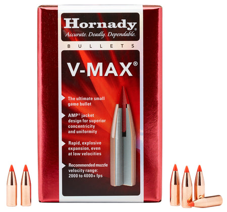 Hornady V-Max 6mm .243 65 gr Polymer Tip Varmint Bullets 100/Box