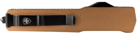 Templar Knife MAAB321 Premium LW Slim 8.09" OTF Drop Point Stonewashed Powdered D2 Blade 4.93" Bronze Anodized Aluminum Handle