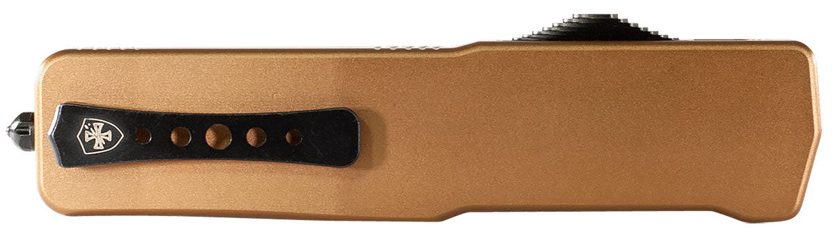 Templar Knife SAAB221 Premium LW Small 3" OTF Tanto Stonewashed D2 Blade, 4.50" Bronze Anodized Aluminum Handle w/ Pocket Clip