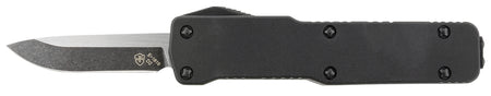 Templar Knife CABR321 Premium LW California Legal Micro OTF 1.85" Drop Point D2 Steel Blade, Black Aluminum Handle
