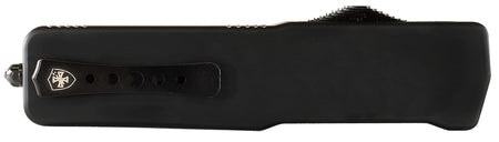 Templar Knife MZBR121 Slim OTF Premium Weighted Dagger Stonewashed D2 Steel Blade with Black Aluminum/Rubber Handle