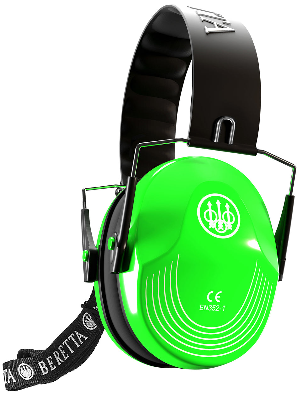 Beretta USA Safety Pro Hearing Protection Muff 25dB Fluorescent Green/Black
