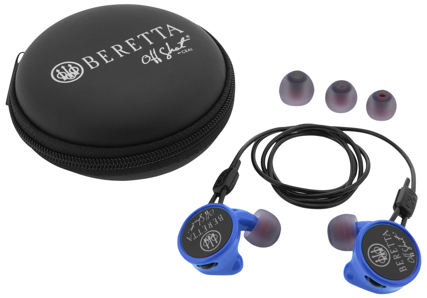 Beretta USA Comfort Plus Mini Headset Silicone Earpiece 32dB Blue/Black