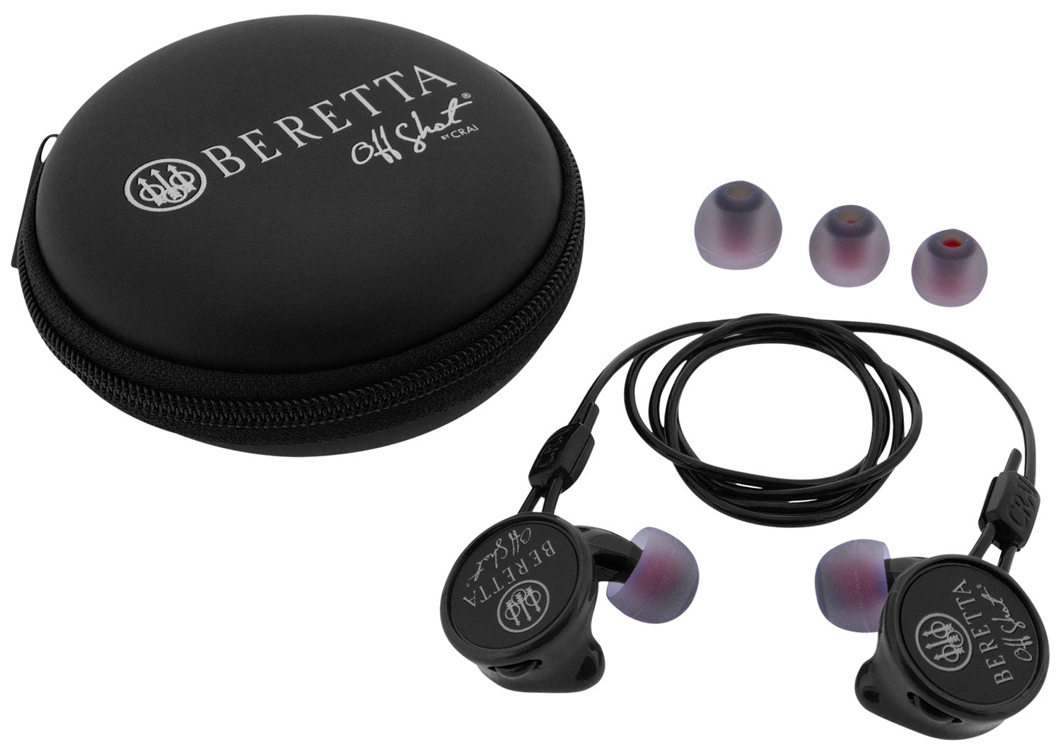 Beretta USA Comfort Plus Mini Headset Silicone Earpiece 32dB Black