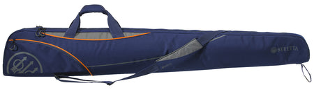 Beretta USA Uniform Pro EVO Double Soft Gun Case 32" Blue with Orange Gray Accents Shock-Absorbing Padding