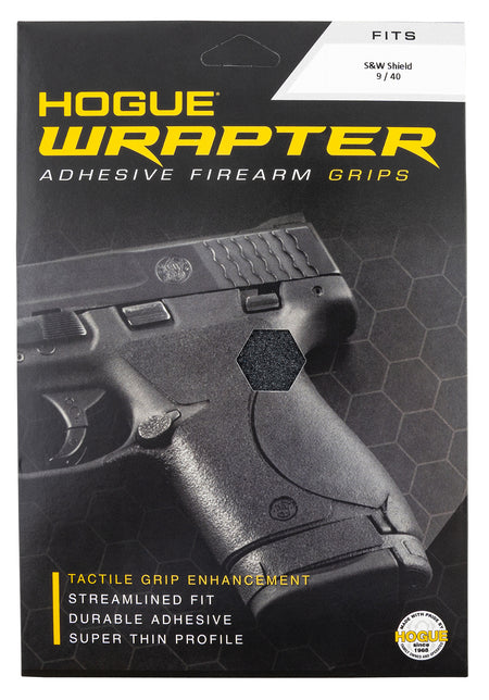 Hogue Wrapter Adhesive Gun Grip Heavy Grit Black for S&W M&P Shield 9 and 40