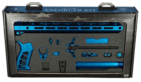 Timber Creek Outdoors Enforcer AR-15 Build Kit Blue Anodized Includes Handguard Charging Handle and More