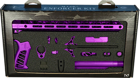 Timber Creek Outdoors Enforcer AR-15 Build Kit Purple Anodized Includes Handguard Charging Handle and More