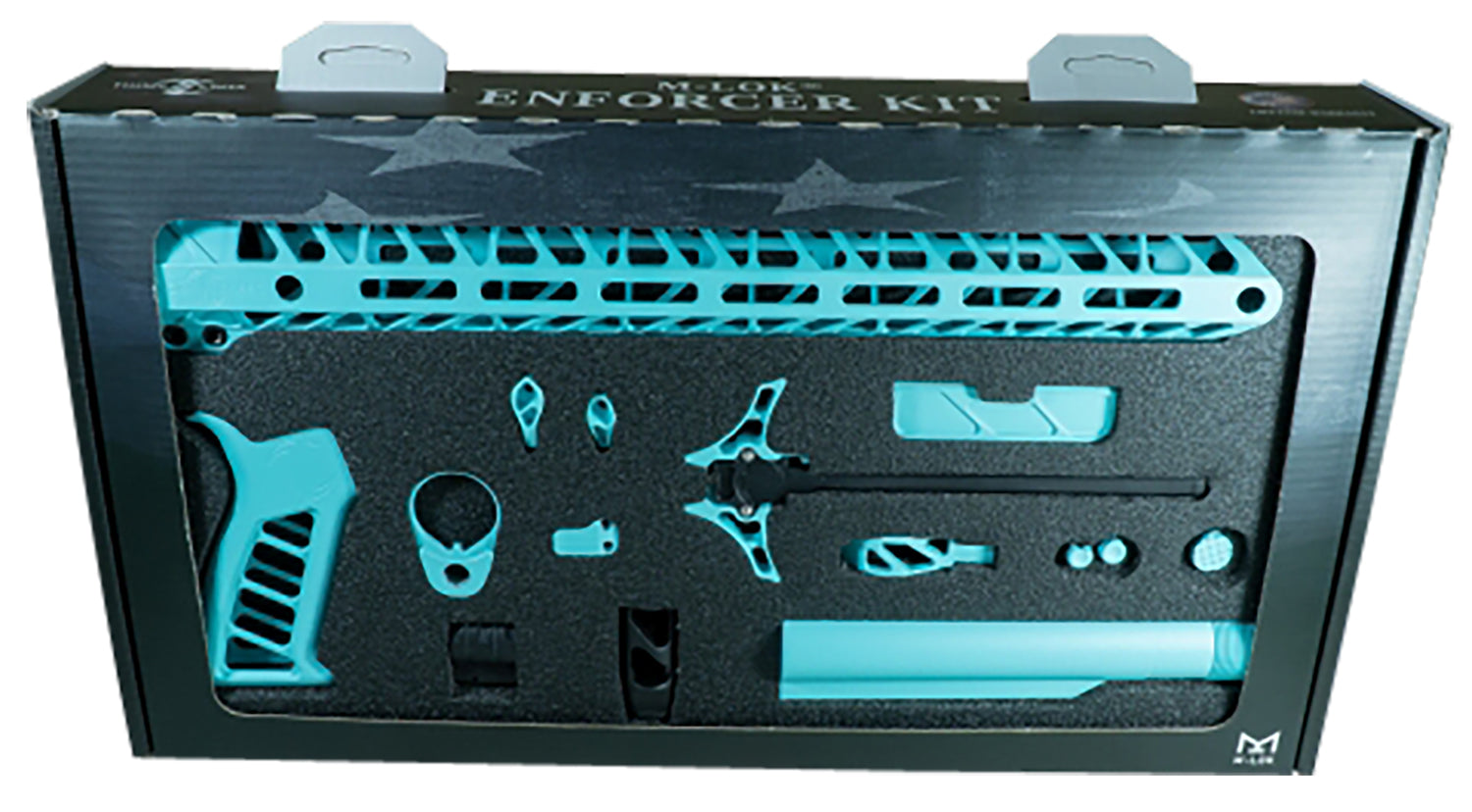 Timber Creek Enforcer AR-15 Full Build Kit Robin's Egg Blue Anodized TCOEKRE