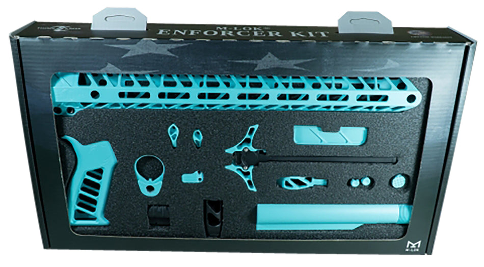 Timber Creek Enforcer AR-15 Full Build Kit Robin's Egg Blue Anodized TCOEKRE