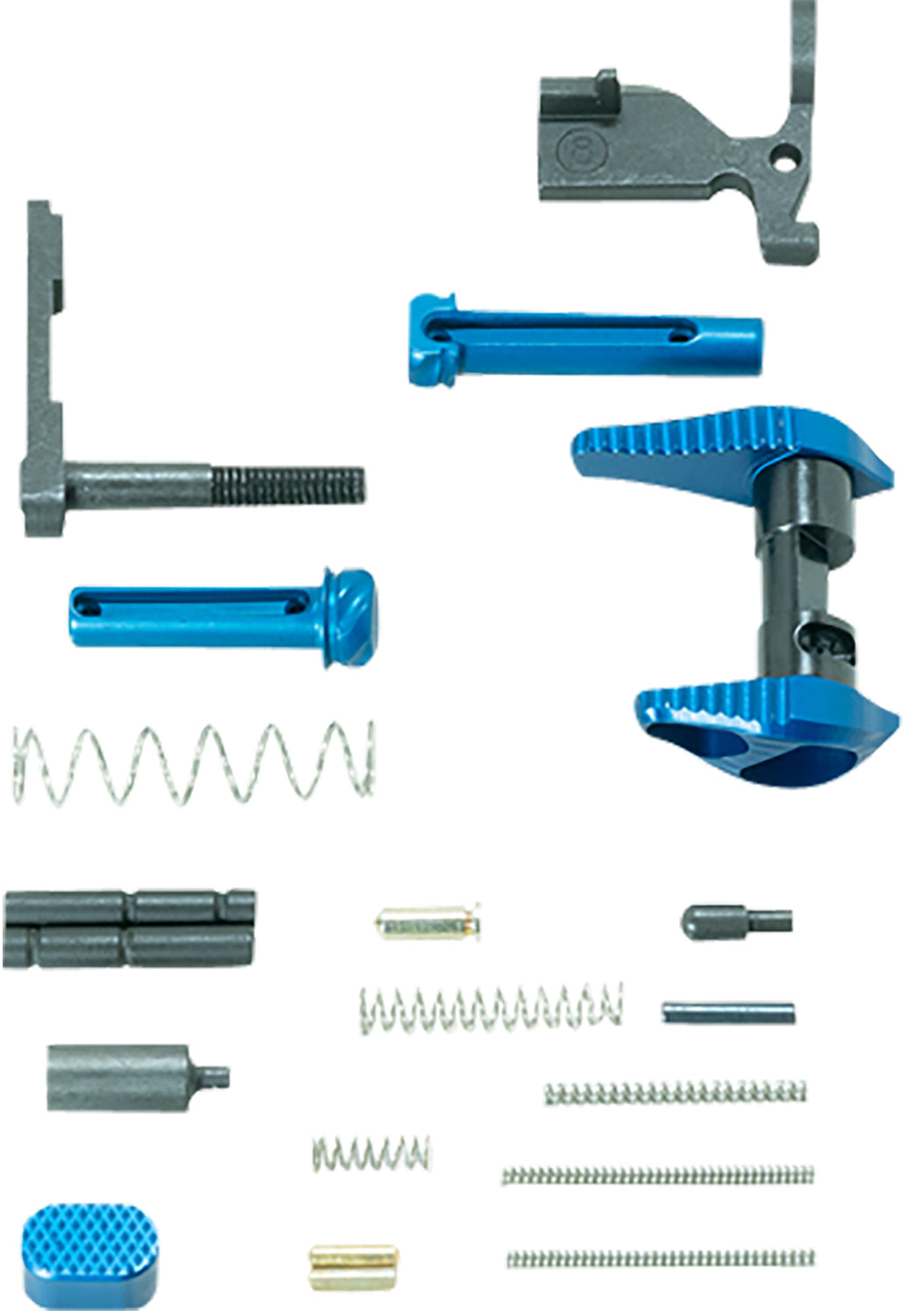 Timber Creek AR-15 Lower Parts Kit Blue Anodized CNC Billet Aluminum ARLPKB