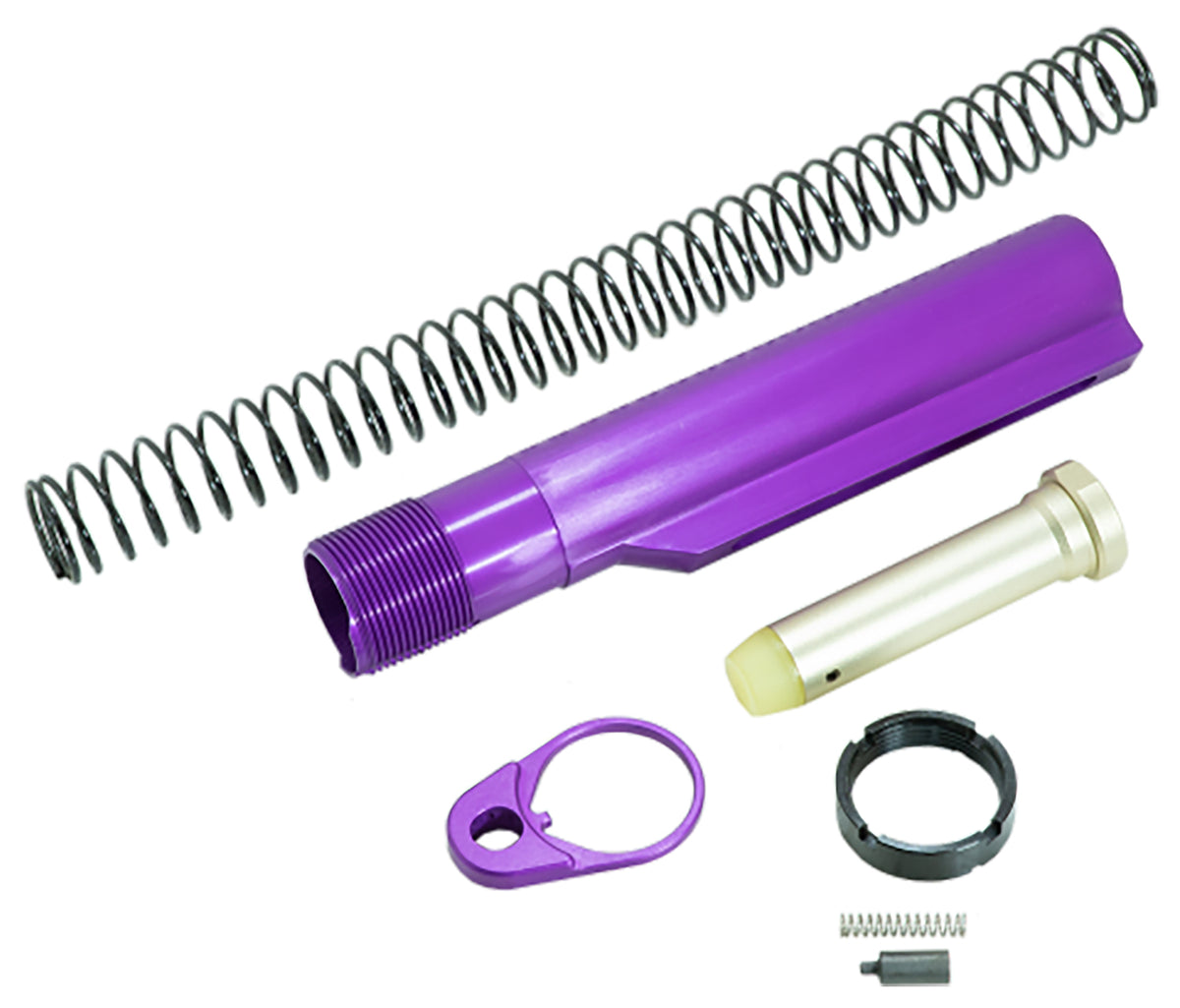Timber Creek AR-15 Purple Anodized Mil-Spec Buffer Tube Kit with Spring and Buffer