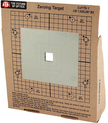 ATN Thermal Zeroing Cardboard Targets for Thermal Scopes 3 Pack