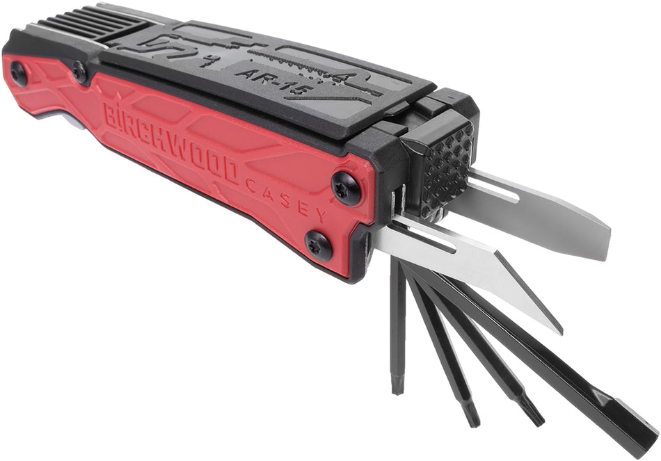 Birchwood Casey AR-15 Multi-Tool Folding Black/Red Gunsmithing Tool