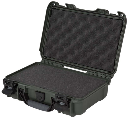 Nanuk 909 Olive Resin Waterproof Hard Case with Cubed Foam 11.44" x 7" x 3.68" Interior