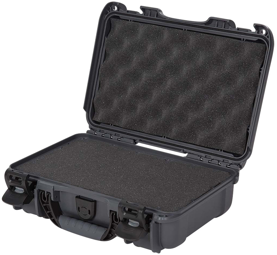 Nanuk 909 Graphite NK-7 Resin Waterproof Hard Case with Cubed Foam Padding