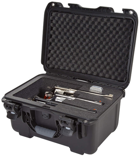 Nanuk 918 Black Waterproof Hard Case for 3 Revolvers with Foam Padding