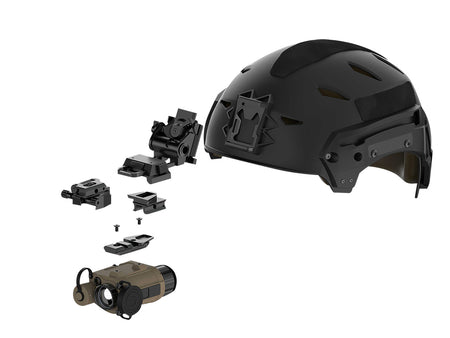 InfiRay Outdoor Micro-Pictail AC52 Black Quick Detach Helmet Weapon Dovetail Mount