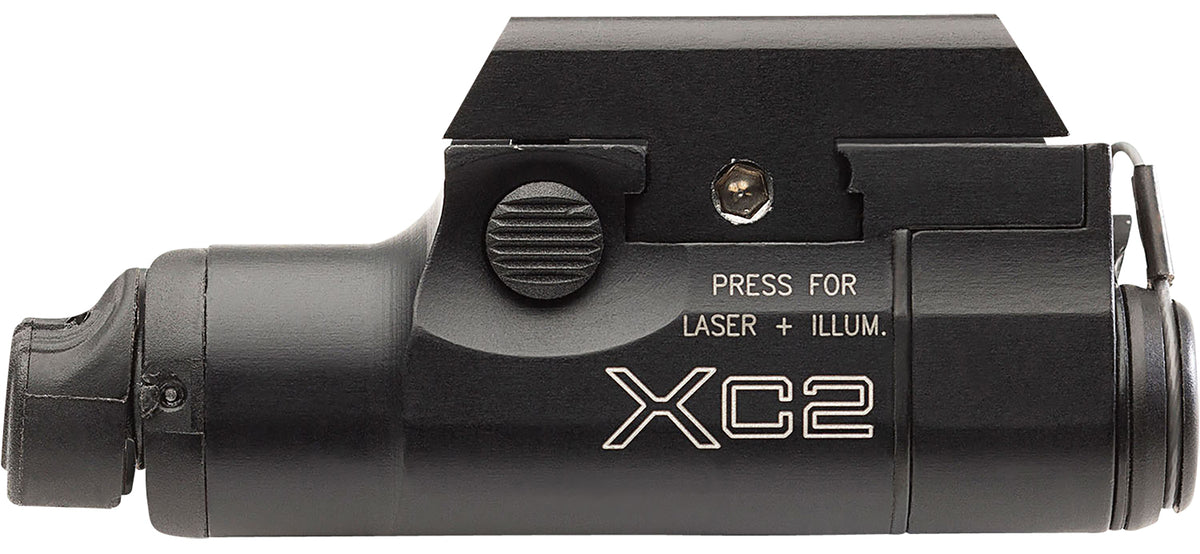 SureFire XC2-B Compact Weapon Light/Laser 300 Lumens White LED Red Laser AAA Battery Black