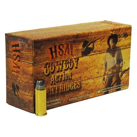 HSM Cowboy Action .44 Magnum 240 grain Semi-Wadcutter ammunition
