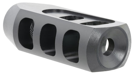 TacFire Black Oxide Tanker Muzzle Brake 308 Winchester 5/8"x24 TPI 1.37" Diameter Steel