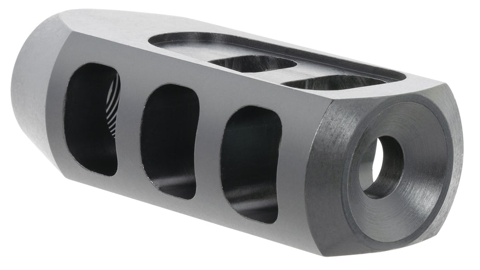 TacFire Black Oxide Tanker Muzzle Brake 308 Winchester 5/8"x24 TPI 1.37" Diameter Steel