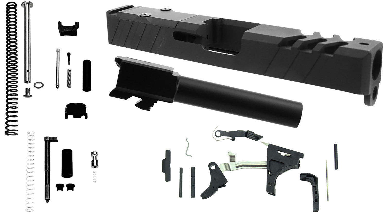 TacFire PKGLK19 Glock 19 Gen3 Pistol Upper and Lower Parts Kit with RMR Slide Black