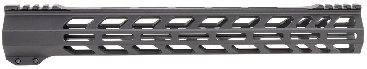 TacFire AR-10 308 Win Low Profile 15 Inch M-Lok Handguard Hardcoat Anodized Black