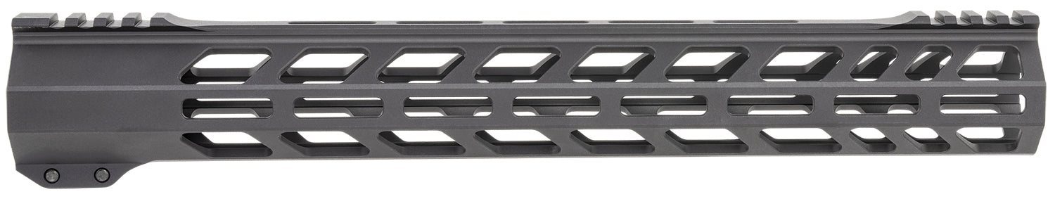 TacFire AR-10 308 Win Low Profile 15 Inch M-Lok Handguard Hardcoat Anodized Black