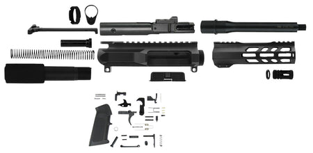TacFire 9mm Luger AR Pistol Kit 7.50" Barrel Black Complete Upper and Lower Components