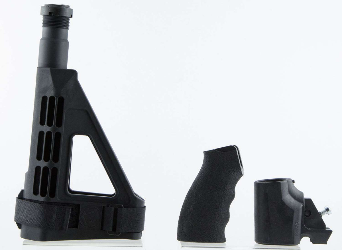 SB Tactical Remington 870 TAC-14 Complete SBM4 Black Pistol Stabilizing Brace Assembly