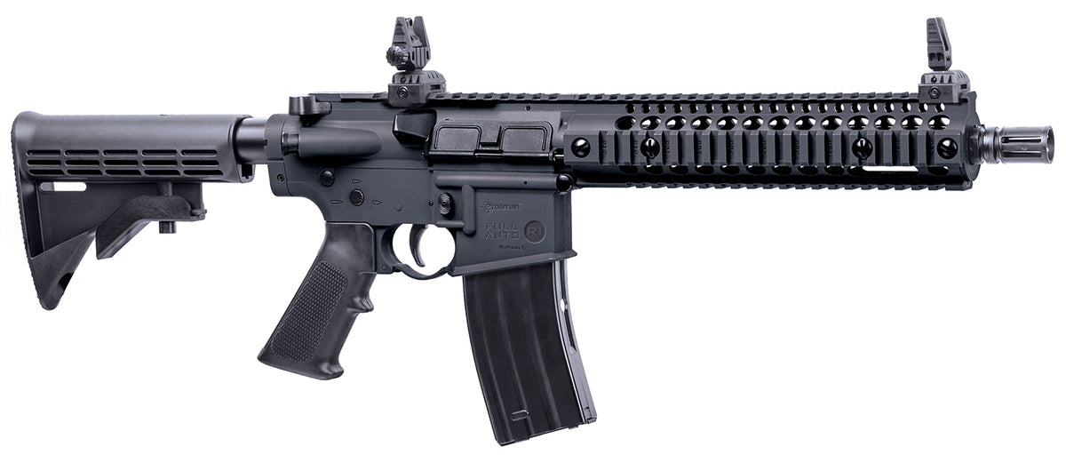 Crosman Full Auto R1 CO2 .177 Cal BB Air Rifle 25rd Magazine Black Picatinny Rail Stock