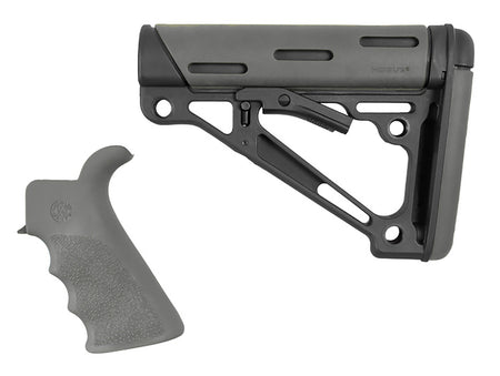 Hogue OverMolded AR-15/M16 Stock and Grip Set Slate Gray Mil-Spec Tube Not Included