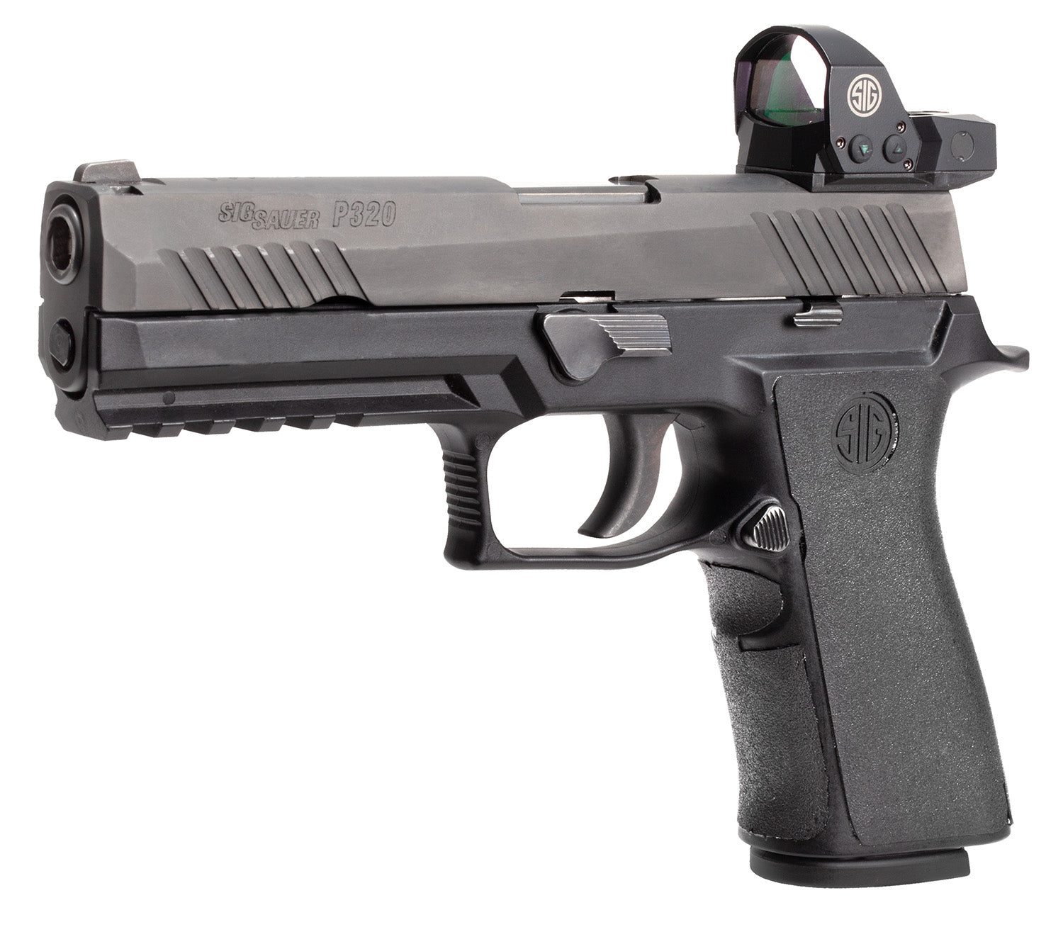 Hogue Wrapter Adhesive Rubber Grip Grain Texture Black for Sig Sauer P320 Full Size Medium X Series Module