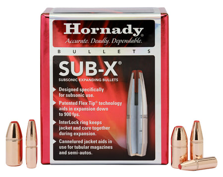 Hornady Sub-X 35 Cal 250 gr Subsonic Expanding Bullets 100/Box