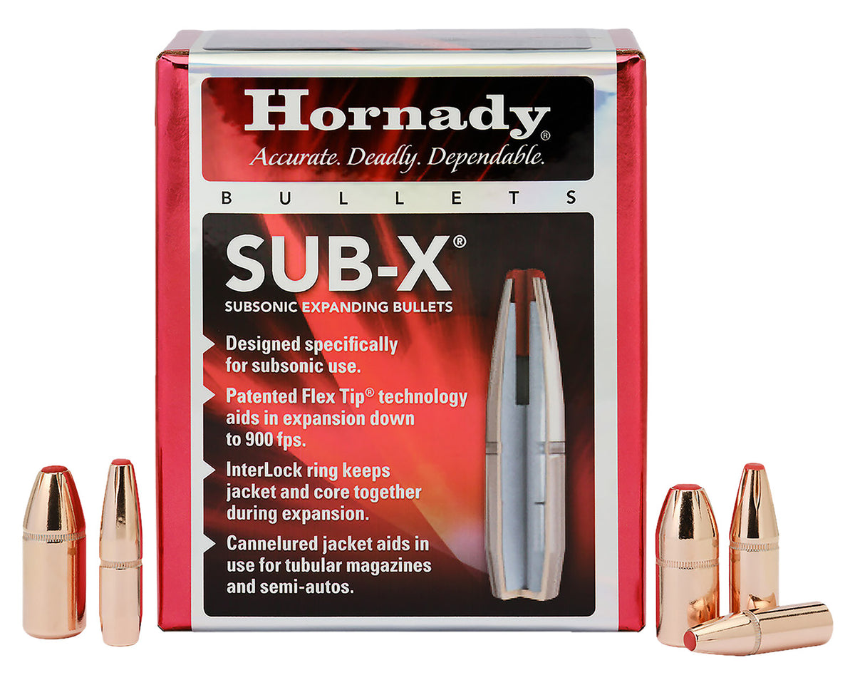 Hornady Sub-X Subsonic Expanding Rifle Bullets .45 cal .458 410gr 50/ct