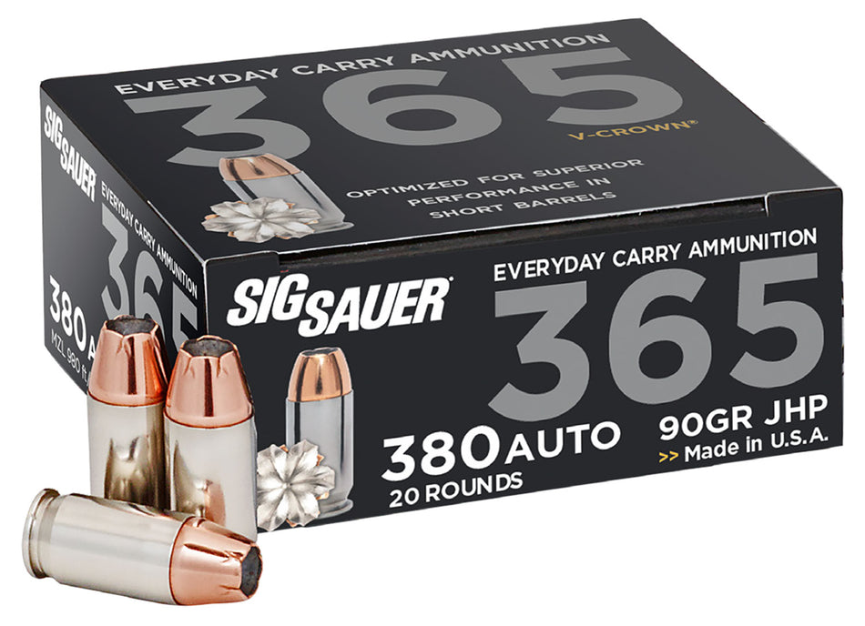 Sig Sauer Elite Performance V Crown Jacketed Hollow Point 90 Grain .380 ACP/Auto 980 fps