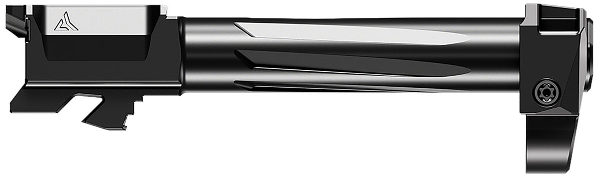 Radian Weapons Ramjet Afterburner 9mm Luger Barrel Combo for Glock 19 Gen4 Black Stainless Fluted