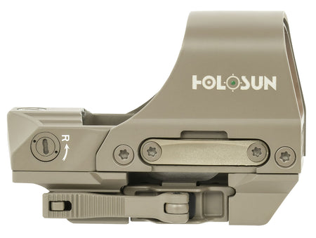 Holosun HE510CGRFDE Flat Dark Earth 2 MOA Green Dot 65 MOA Ring Solar Failsafe Reflex Sight