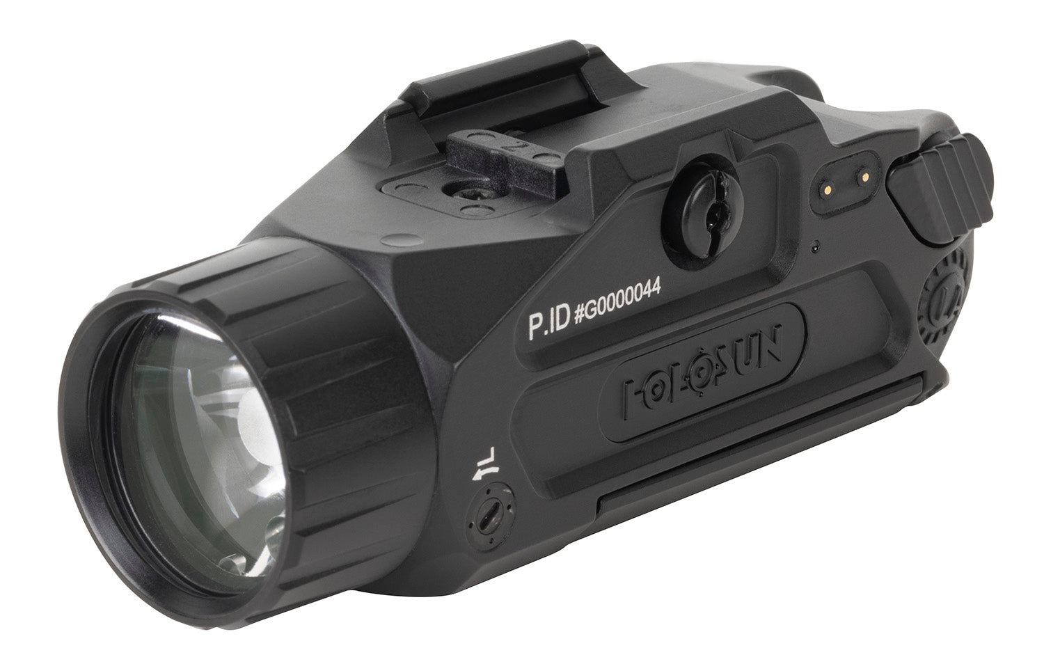 Holosun PIDPLUS Rail-Mount Pistol Light Green Laser 450/900 Lumens White LED Black Anodized