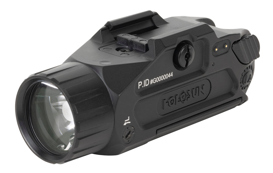 Holosun PIDPLUS Rail-Mount Pistol Light Green Laser 450/900 Lumens White LED Black Anodized