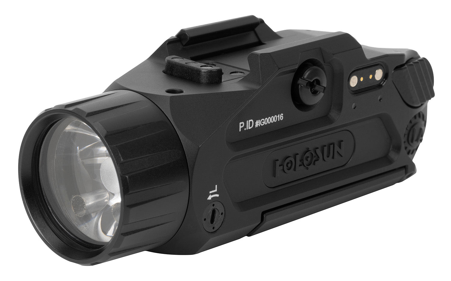 Holosun PIDDUAL P.ID Dual Pistol Mounted Laser Light Combo Green/IR 400/800 Lumens Black Anodized