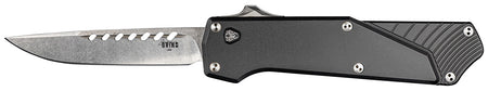 Southern Grind SG12030020 Arachnid 3.20" OTF Drop Point S35VN Steel, Black 7075 Aluminum Handle