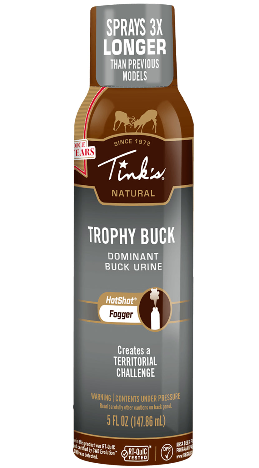 Tinks Trophy Buck Urine Deer Lure Fogger Adjustable Spray 5 oz