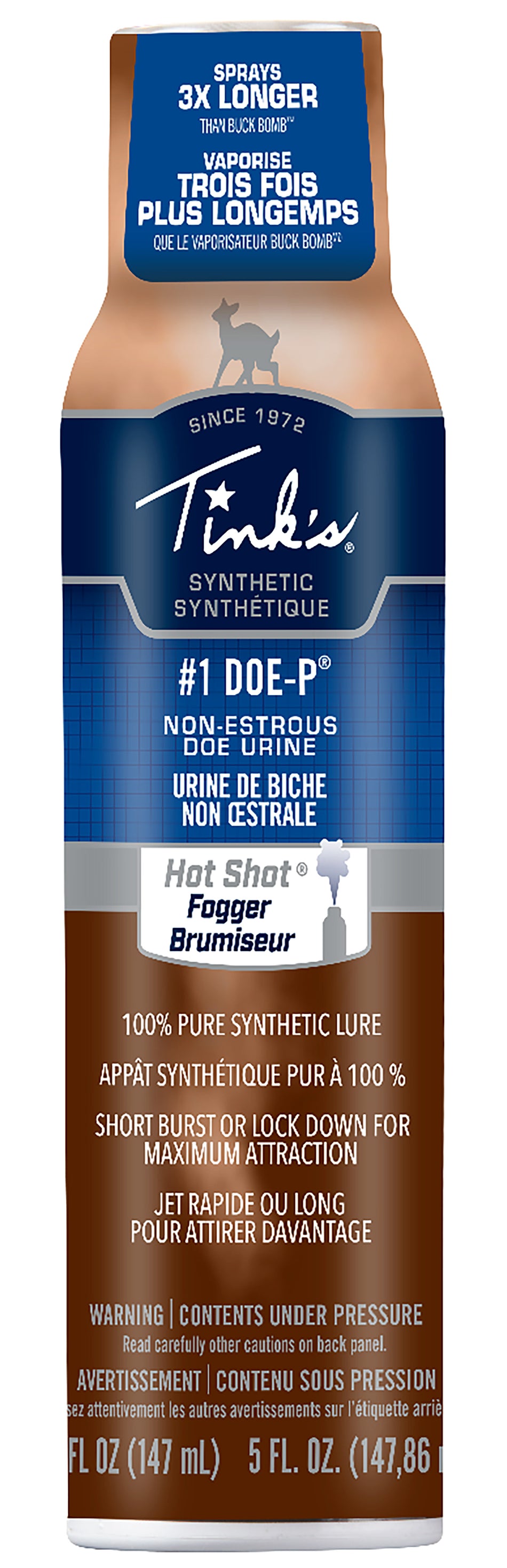 Tinks #1 Doe-P Synthetic Fogger Deer Attractant 5 oz All-Season Spray