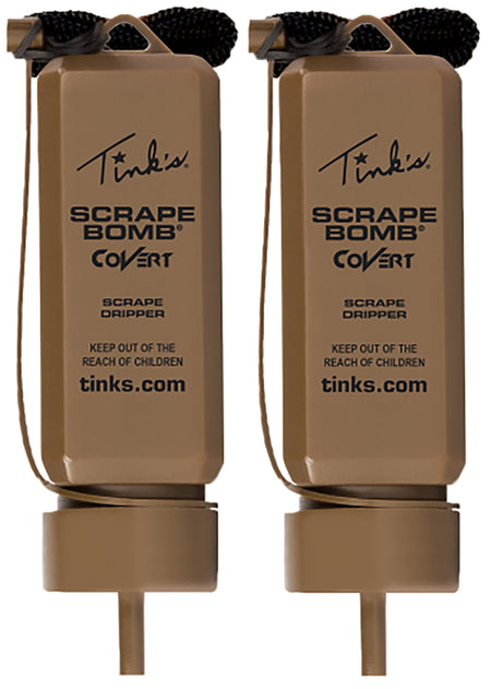 Tinks Scrape Bomb Covert Deer Scent Drip Dispenser 2 oz 2 pk