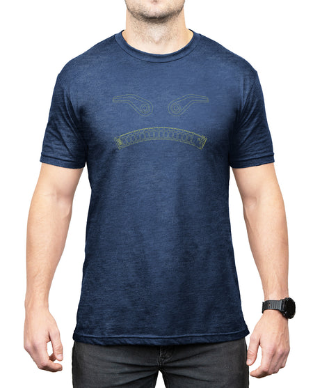 Magpul Magmouth Graphic Tee Navy Heather Small Short Sleeve Cotton/Polyester MAG1268411S