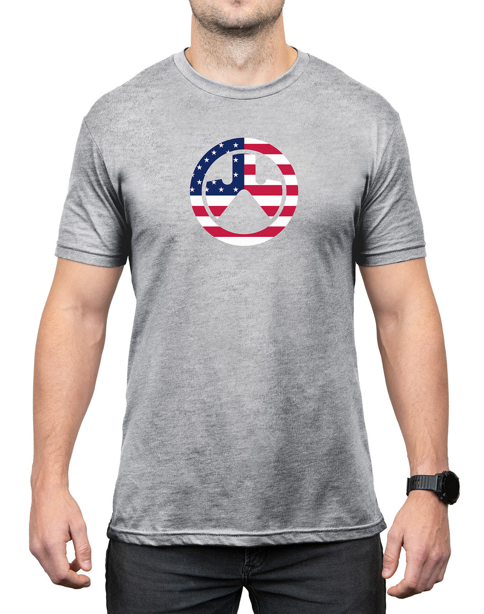 Magpul Independence Icon Short Sleeve T-Shirt Athletic Gray Heather Cotton/Poly Small