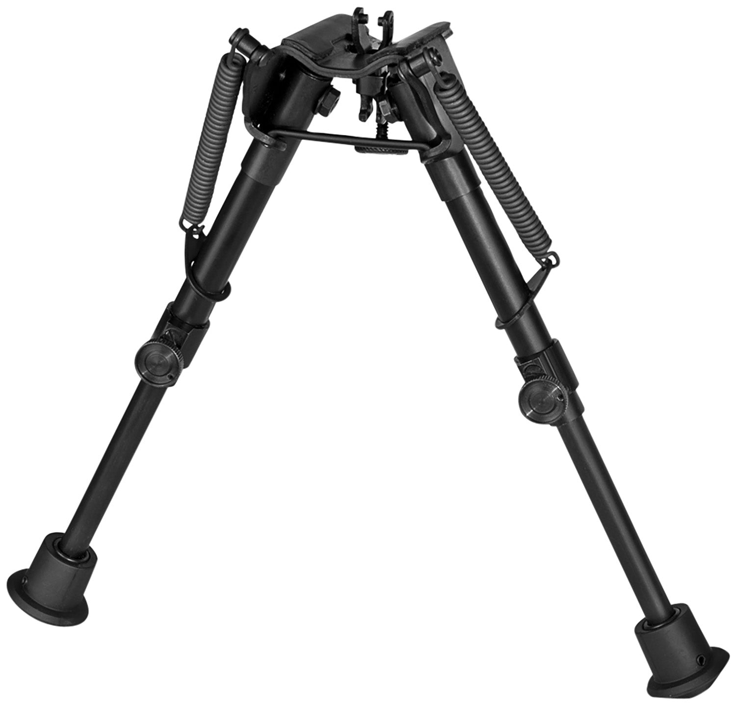 Harris 1A2-BR2 Non-Swivel Swivel Stud Bipod, 6-9", Self-Leveling Legs, Black Finish, No Sling Provision